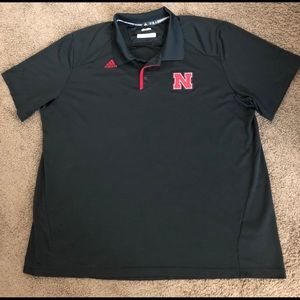 Nebraska Adidas Polo 3XL